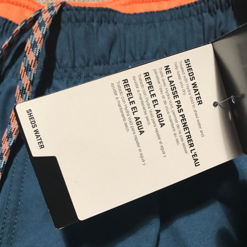 Mens Blue Swim Shorts Mesh Lining Sz M - Picture 4 of 6